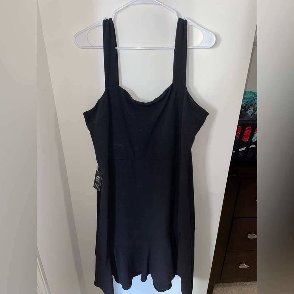 Express Black Mini Dress with Ruffles | New Without Tags